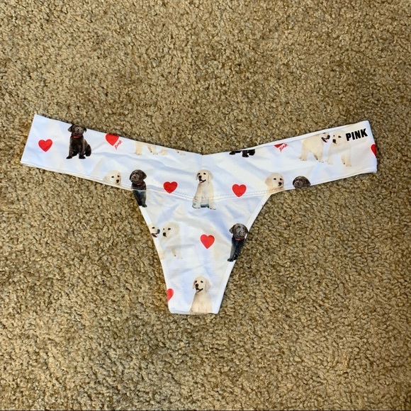 PINK Victoria's Secret Other - ✨5/$25✨ NWOT VS PINK Dog Printed Thong Size Small